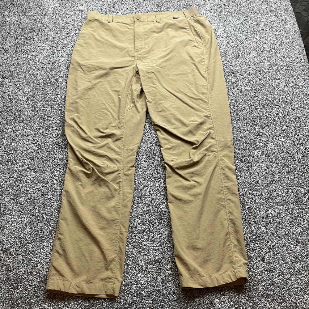 Simms Fishing Pants Khaki Tan Size 38 Mens Outdoor Cargo Travel‎ Hiking